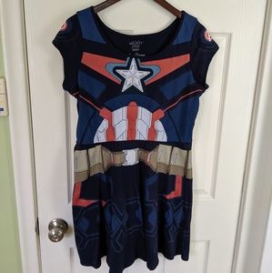 Captain America Costume Dress